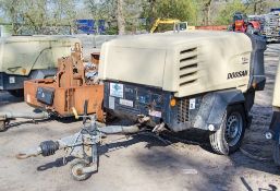 Doosan 7/41+ diesel driven fast tow mobile air compressor Year: 2018 S/N:UN5741FXXJY435199