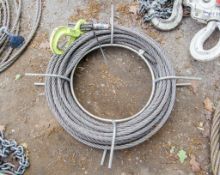 20 metre wire rope & hook A128170