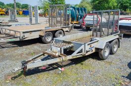 Indespension 8ft x 4ft tandem axle plant trailer S/N: 125973 ** 1 Wheel dismantled & 1 drum