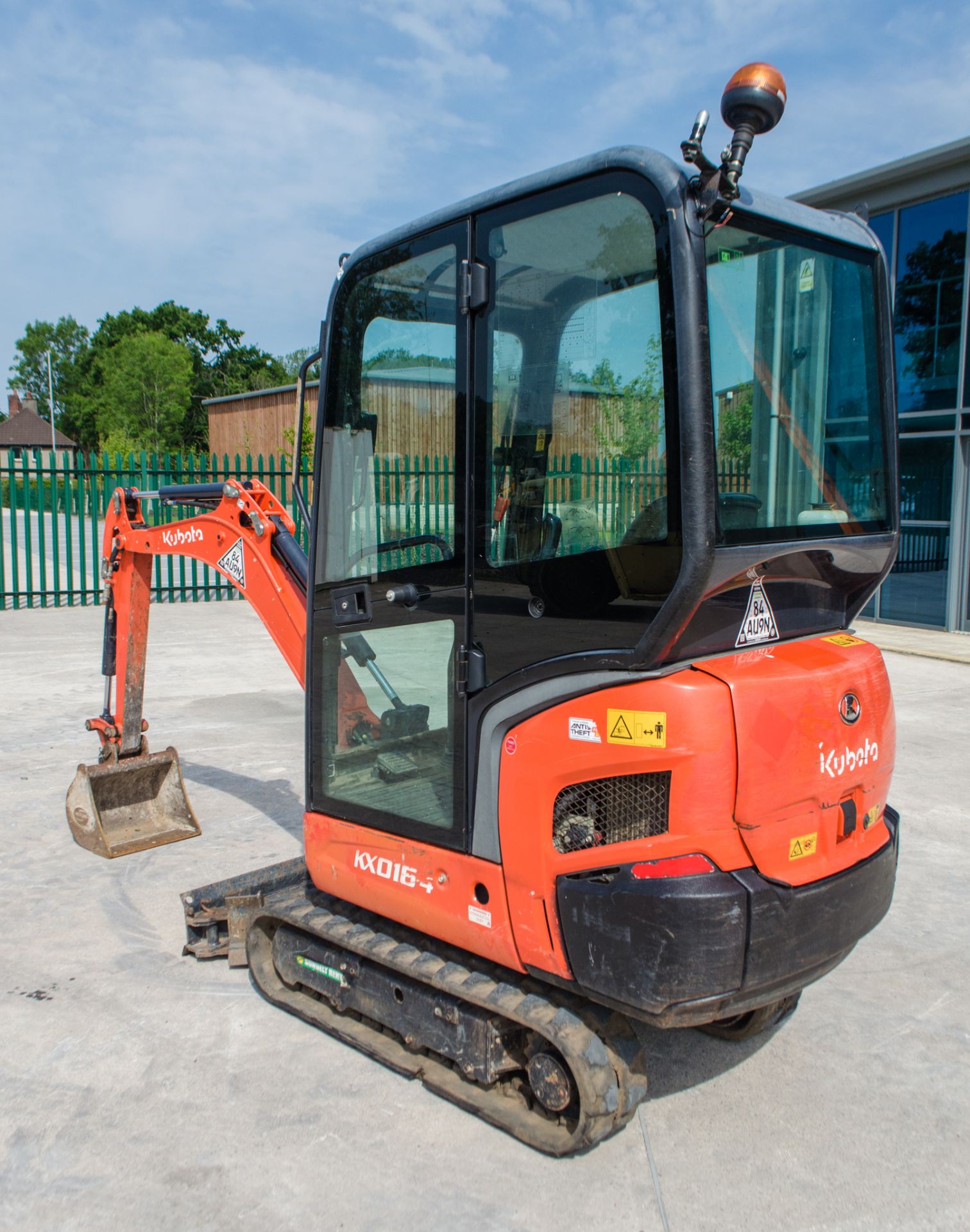Kubota KX016-4 1.6 tonne rubber tracked excavator Year: 2018 S/N: 62838 Recorded Hours: 869 piped, - Image 4 of 28