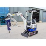 EX 1.2 1.2 tonne rubber tracked mini excavator Year: 2025 S/N: CX2504005 blade, piped, expanding