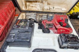 Max PJRC160 25v cordless rebar cutter c/w battery, charger and carry case