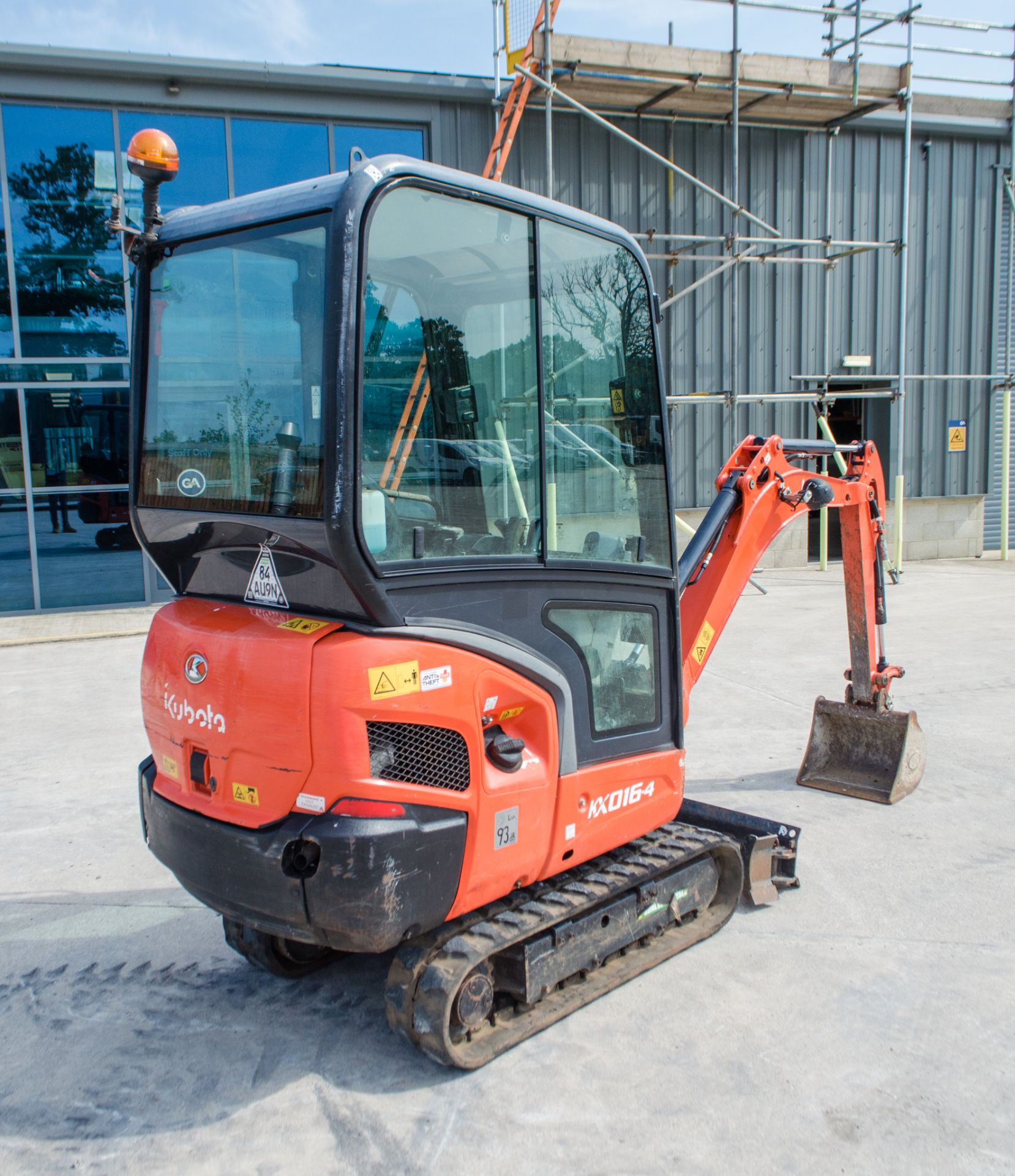 Kubota KX016-4 1.6 tonne rubber tracked excavator Year: 2018 S/N: 62838 Recorded Hours: 869 piped, - Image 6 of 28