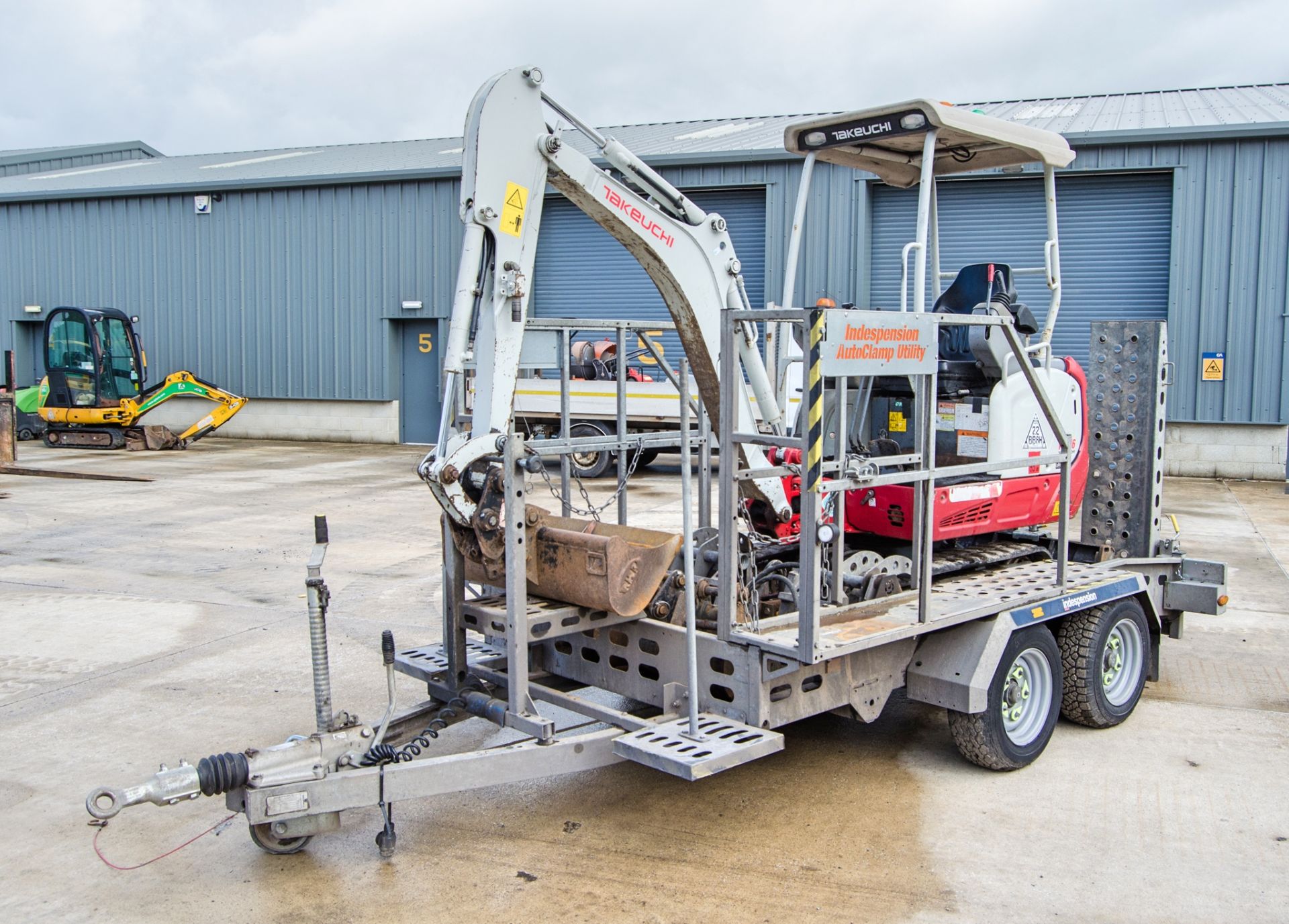 Takeuchi TB216 1.6 tonne rubber tracked mini excavator Year: 2021 S/N: 216018237 Recorded Hours: