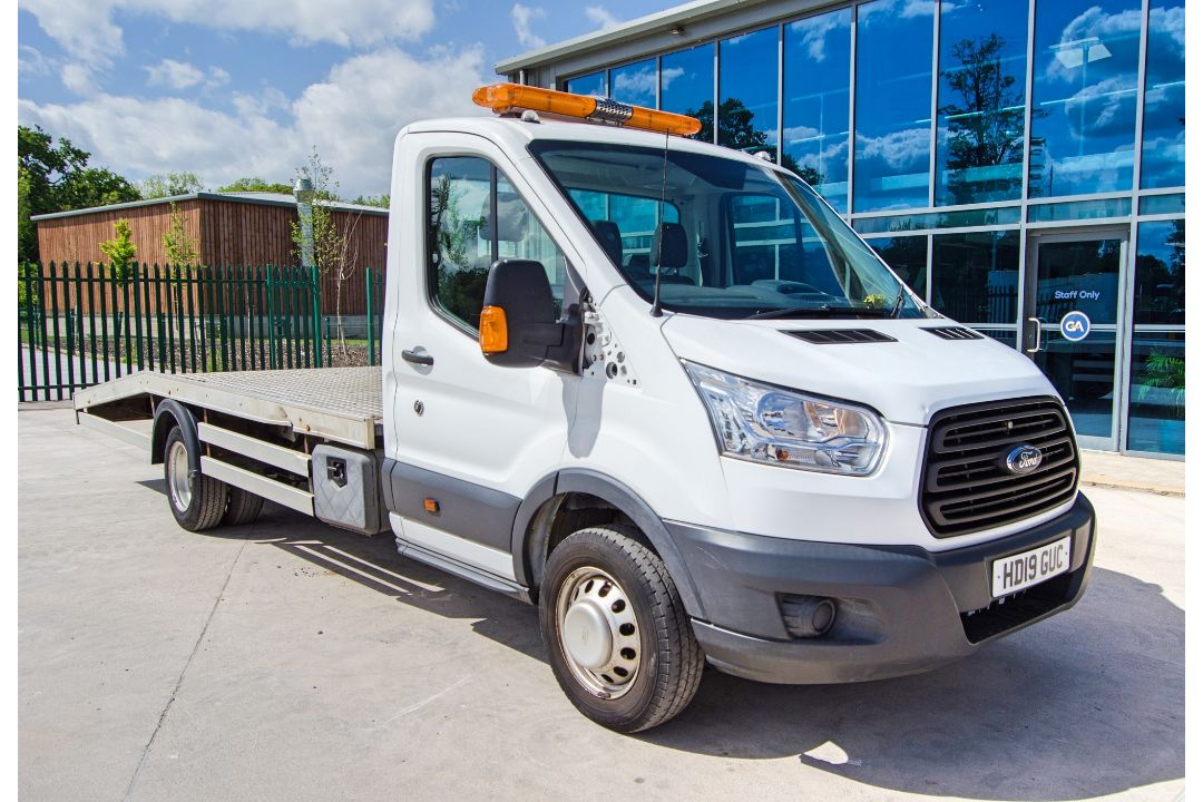 Ford Transit Tourneo Custom 320 TDCi 1995cc beaver tail car transporter Registration Number: HD19 - Image 2 of 30