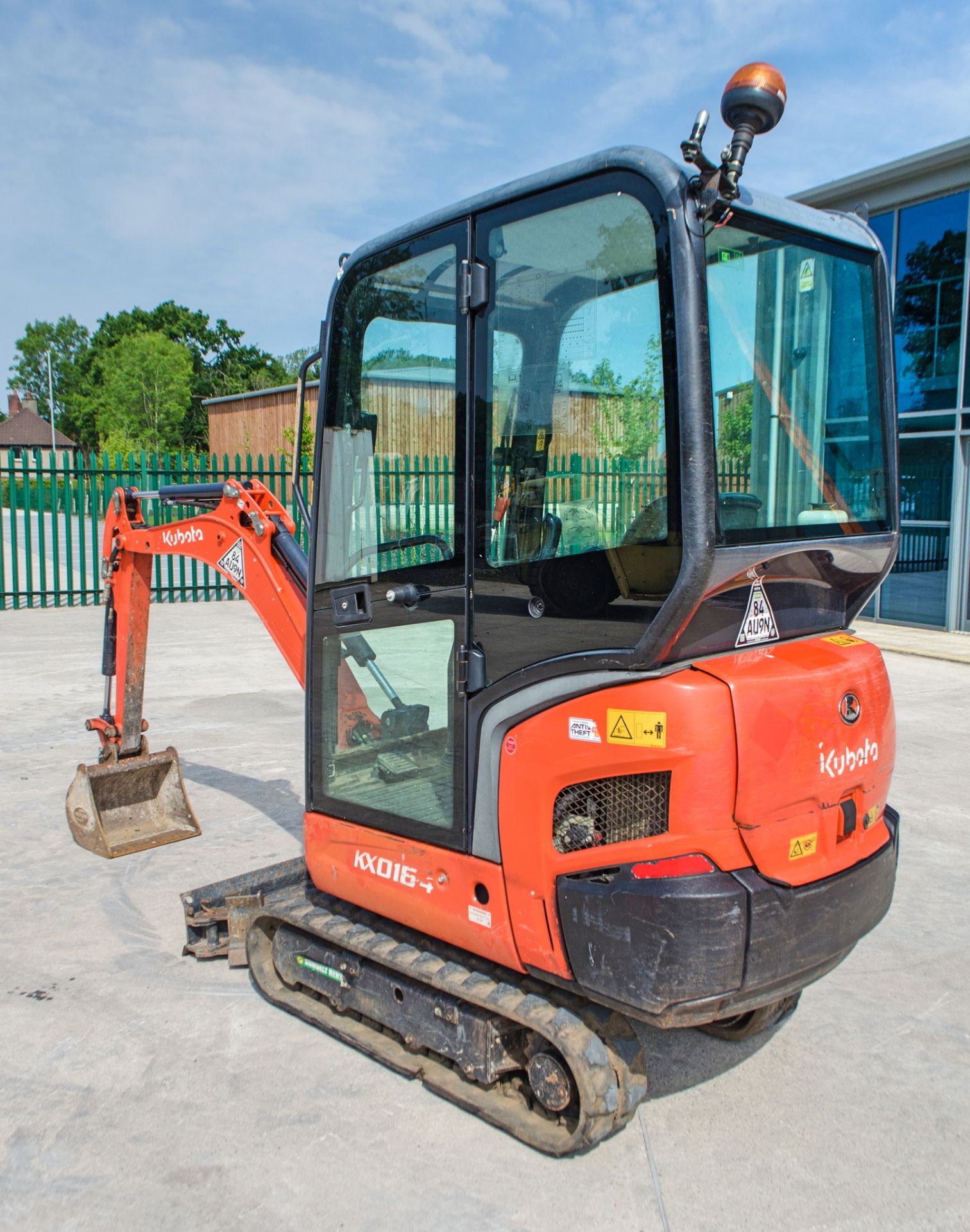 Kubota KX016-4 1.6 tonne rubber tracked excavator Year: 2018 S/N: 62838 Recorded Hours: 869 piped, - Image 5 of 28