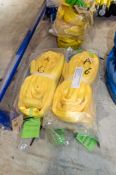 6 - 3 tonne round lifting slings ** New and unused **