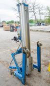 Genie SLA10 manual material hoist c/w forks FLGML136