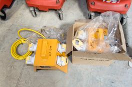 2 - Elite 110v 4-way splitter boxes ** New and unused **