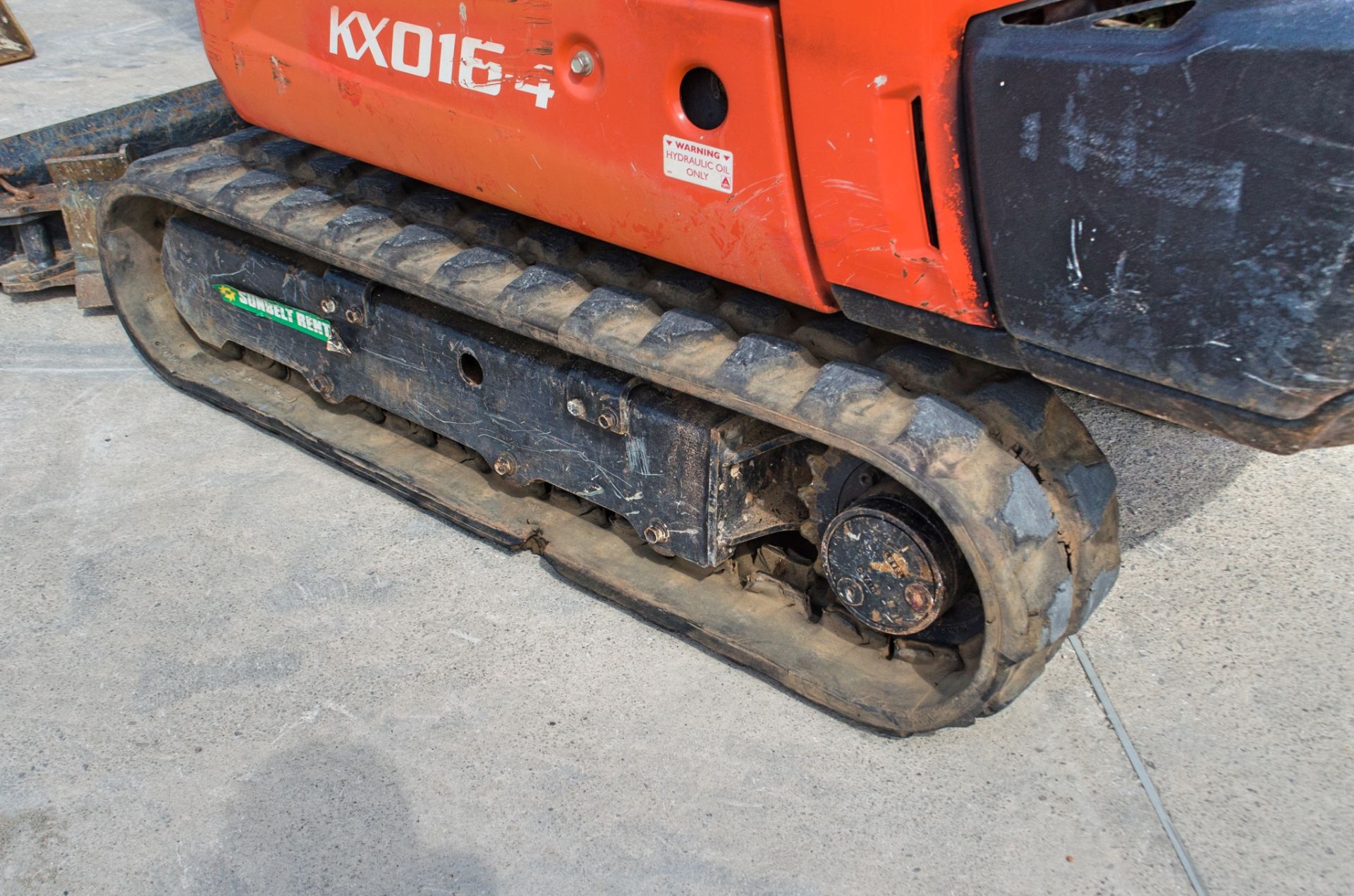 Kubota KX016-4 1.6 tonne rubber tracked excavator Year: 2018 S/N: 62838 Recorded Hours: 869 piped, - Image 12 of 28