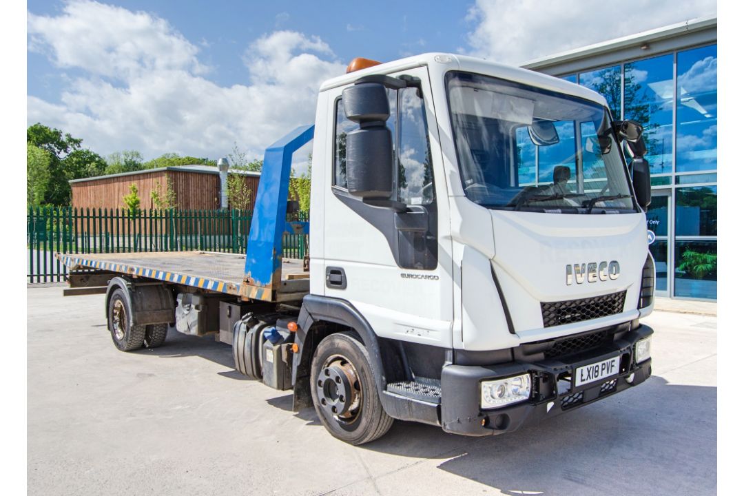 Iveco Eurocargo 75E 16S 7.5 tonne recovery lorry Registration Number: LX18 PVF Date of Registration: - Image 2 of 29