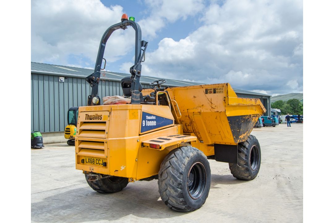 Thwaites 9 tonne straight skip dumper  Year: 2018 S/N: 806E3954 Recorded Hours: 2047 c/w V5C - Image 4 of 22