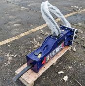 Hirox HRX1-3 hydraulic breaker to suit 1-3 tonne mini excavator  Pin diameter: 25mm Pin centres: