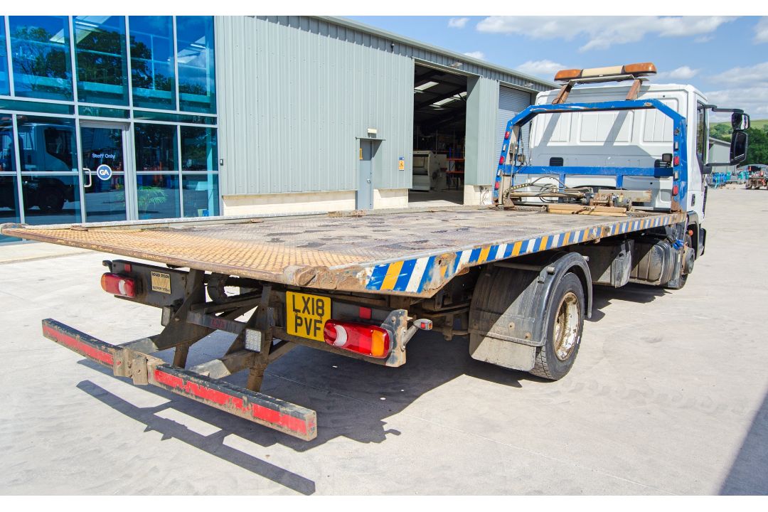 Iveco Eurocargo 75E 16S 7.5 tonne recovery lorry Registration Number: LX18 PVF Date of Registration: - Image 12 of 29