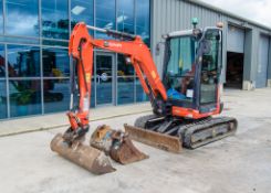 Kubota U27-4 2.7 tonne rubber tracked excavator Year: 2019 S/N: 65224 Recorded Hours: 1982 blade,