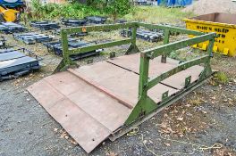 Excavator dock to suit skip lorry