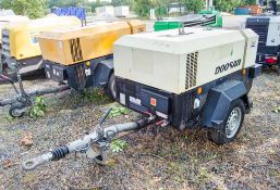 Doosan 7/41 diesel driven fast tow air compressor Year: 2016 S/N: 434191 Recorded hours: 1126