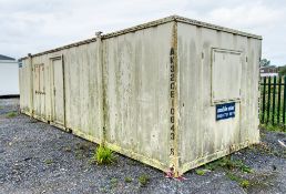 32ft x 10ft steel anti-vandal jack leg office site unit ** No keys but open ** AK32CE10643