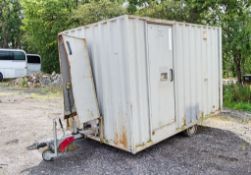 Boss Cabins 12ft x 8ft steel anti-vandal mobile welfare site unit Comprising canteen area, toilet