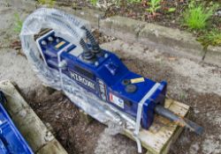 Hirox HDX 0.8 hydraulic breaker to suit micro excavator Pin diameter: 25mm Pin centres: 90mm Pin
