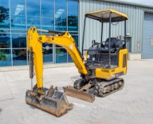 JCB 15C-1 1.5 tonne rubber tracked mini excavator Year of Manufacture: 2019 Model Year: 2020 S/N: