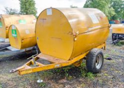 Trailer Engineering 2140 litre site tow bunded fuel bowser c/w 12v electric pump, delivery hose