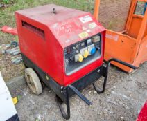 Mosa GE6000 110v/240v 6 kva diesel driven generator Recorded hours: 1460 1907MSA004