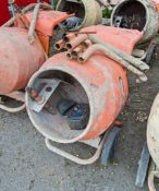 Belle Minimix 150 petrol driven cement mixer c/w stand 1907BEL0044