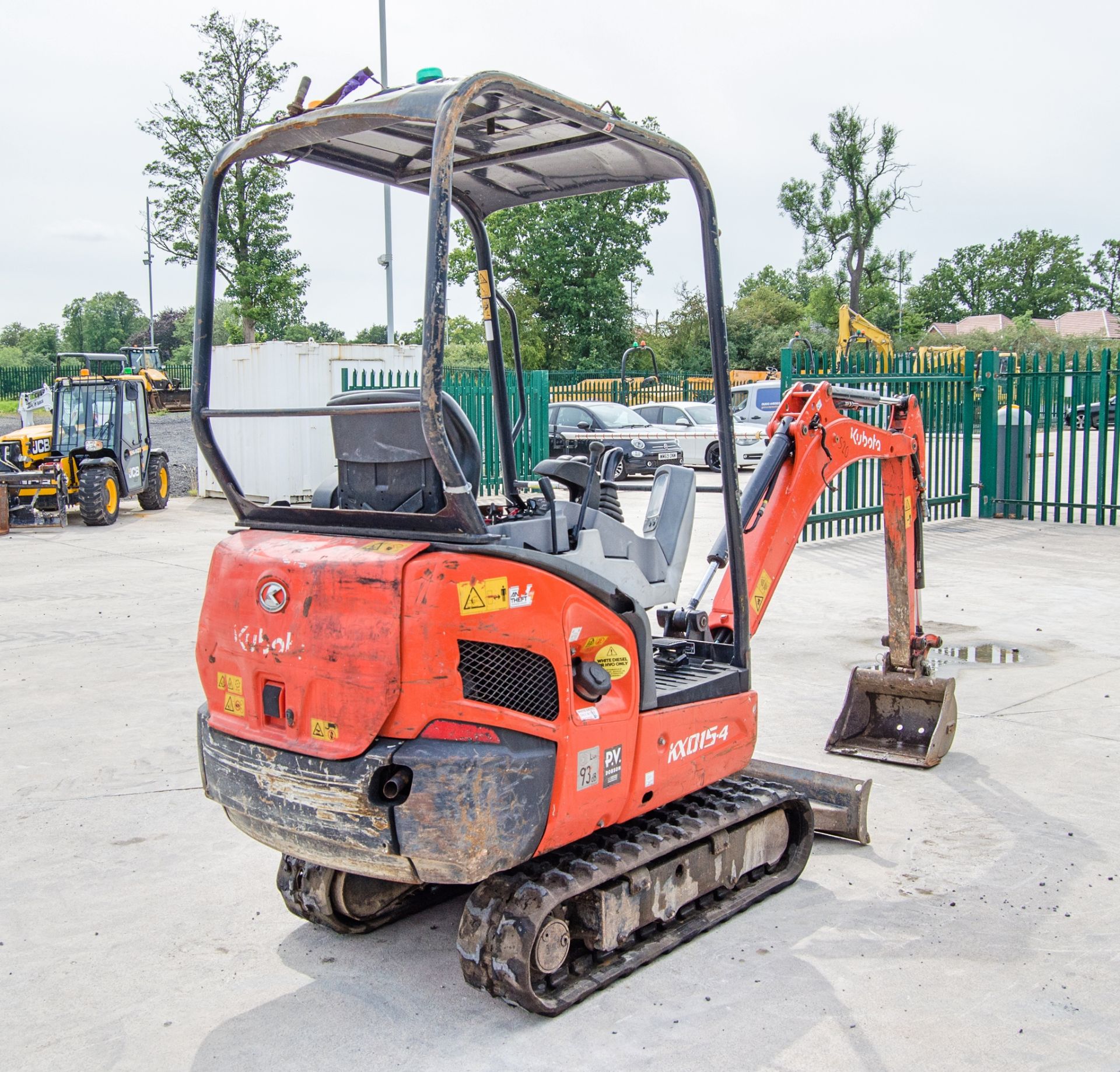 Kubota KX015-4 1.5 tonne rubber tracked mini excavator Year: 2019 S/N: 63822 Recorded Hours: 2142 - Image 3 of 24