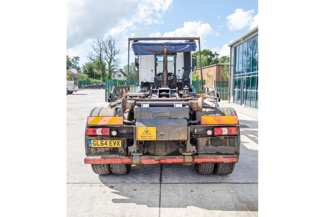 Mercedes Benz Arocs Euro 6 32 tonne 8x4 10,677cc automatic roll on/roll off hook loader lorry - Image 6 of 33