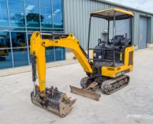 JCB 15C-1 1.5 tonne rubber tracked mini excavator Year of Manufacture: 2019 Model Year: 2020 S/N: