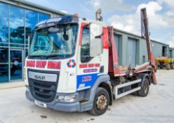 DAF 230 Euro 6 12 tonne 4x2 6700cc diesel manual skip loader lorry Registration Number: T11 ARW Date