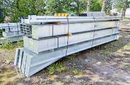 Unused fully Galvanised 60’x40’x18’ steel portal frame building 3’ x 20’ bays,  8 x stanchions, 8