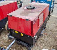 Mosa 110v/240v 12 kva diesel driven generator Recorded hours: 328 ** Engine parts and sockets