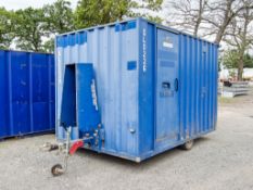 Boss Cabins 12ft x 8ft steel anti-vandal mobile welfare site unit Comprising of: canteen area,