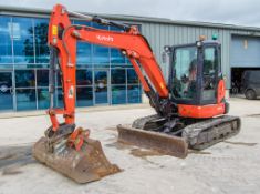 Kubota U55-4 5.5 tonne rubber tracked excavator Year: 2019 S/N: 81812 Recorded Hours: 2085 blade,