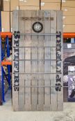 Spitfire display board with steel shelves Size: 240cm a 120cm ** Lot located at Gateway Auctions