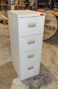 4 drawer steel filing cabinet ** Lot located at Gateway Auctions Ltd, Mitton Road, Whalley,