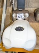 2 - CCM Spitfire fuel tanks in white and matt silver ** These tanks have been swapped due to paint