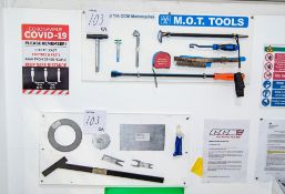MOT tools as photographed ** Lot located at CCM Motorcycles, Jubilee Works, Vale St, Bolton,