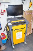 Crypton 800 series emissions testing unit S/N: 40114845/004 c/w cabinet, HP CPU, monitor,