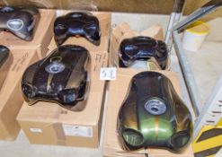 4 - CCM Spitfire fuel tanks in various colours ** These tanks have been swapped due to paint