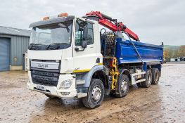 DAF CF 440 Euro 6 8x4 10,837cc diesel manual tipper grab lorry Registration Number: CU11 ROE Date of