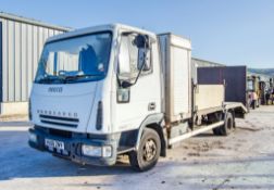 Iveco Eurocargo 75E17 7.5 tonne 4x2 3920cc diesel manual beaver tail/tipper lorry Registration