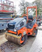 Hamm HD12VV double drum ride on roller Year: 2018 S/N:9682 RTD071 Recorded Hours: Not displayed (