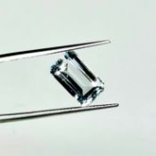 Aquamarine Blue Emerald Shape 4.90 Carat Slightly Included ( Africa Origin ) ( Natural )