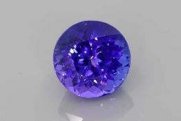 Tanzanite Blue Round Slightly Included 5.72 Carat ( Tanzanite Origin ) ( Natural )