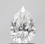 Pear Cut ( Natural ) Diamond 1.00 Carat F Colour VVS2 Clarity - EDR Certificate