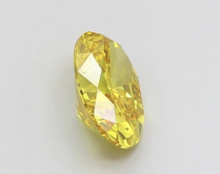 Oval Cut ( Natural ) Diamond 1.01 Carat Fancy Yellow Colour SI1 Clarity - GIA Certificate - Image 4 of 6