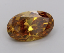 Oval Cut ( Natural ) Diamond 1.50 Carat Fancy Orange Colour VS1 Clarity - EDR Certificate